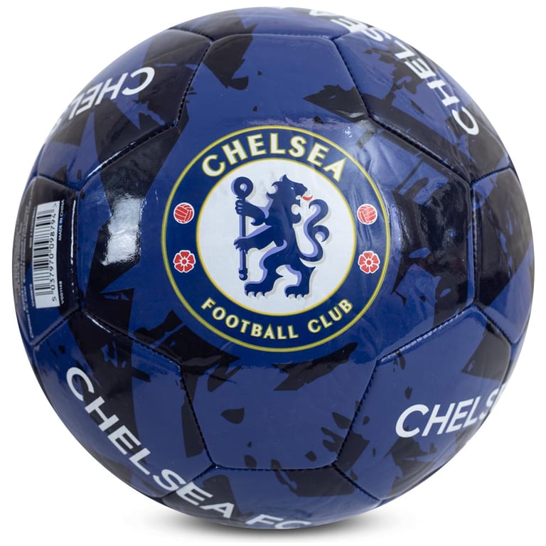 Chelsea FC Graffiti 26 Panel Blue PVC Football with Full Colour Crest