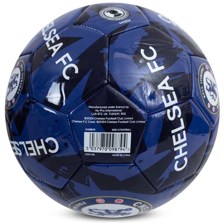 Chelsea FC Graffiti 26 Panel Blue PVC Football with Full Colour Crest