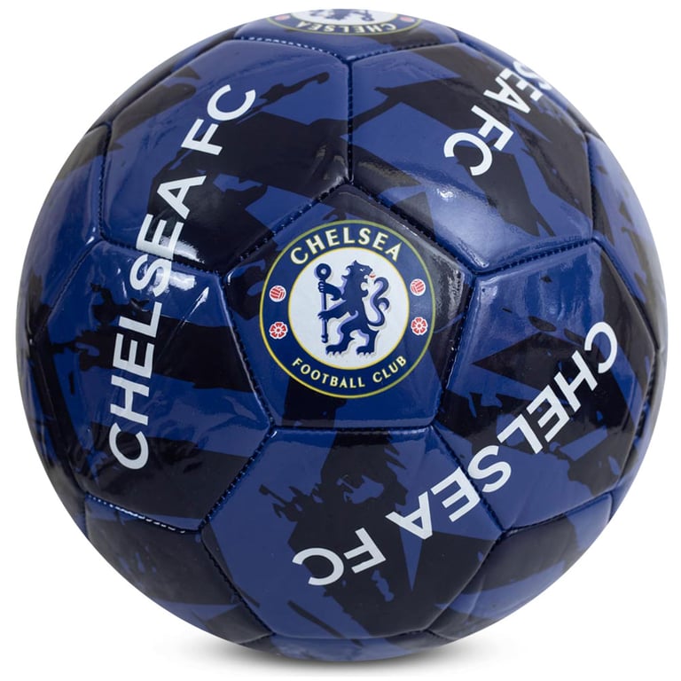 Chelsea FC Graffiti 26 Panel Blue PVC Football with Full Colour Crest