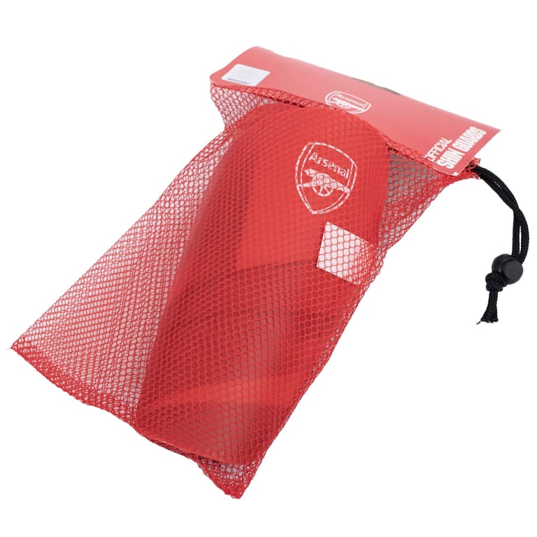Arsenal FC Red Fuse Design Shin Guards - Youth Football Protection