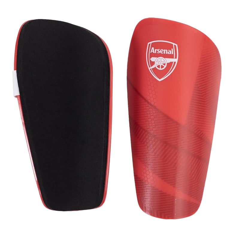 Arsenal FC Red Fuse Design Shin Guards - Youth Football Protection