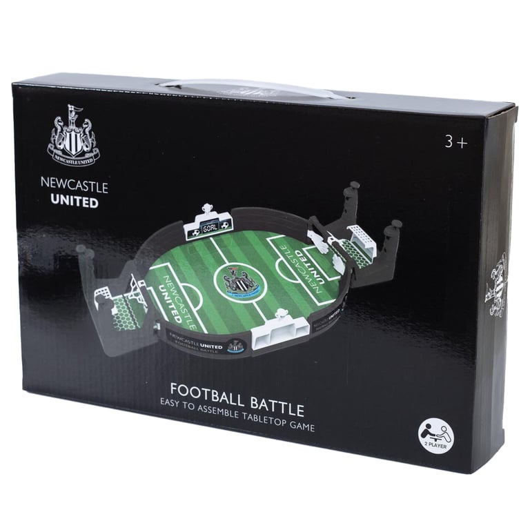 Newcastle United FC Branded Tabletop Football Game - 2 Player, Easy Assemble, Score Indicator