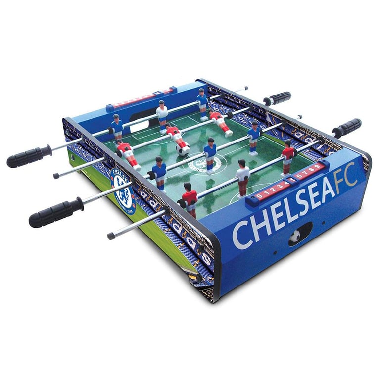 Chelsea FC 20 inch Stadium Design Table Football Game with Score Indicator and Grass Effect Pitch