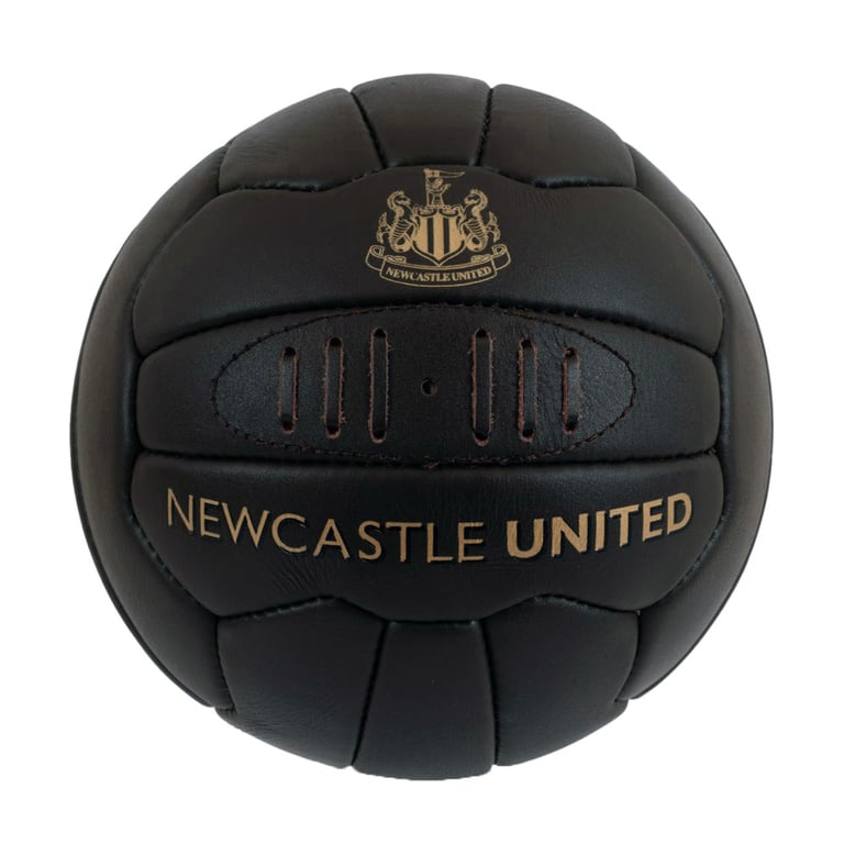 Newcastle United FC Genuine Leather Retro Heritage Football Ball