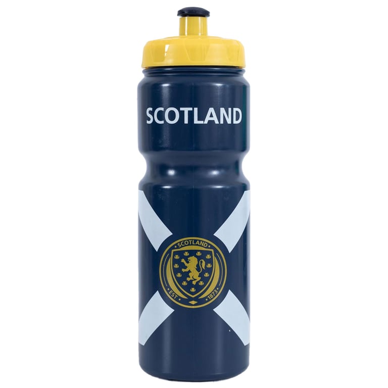 Scottish FA Navy Blue Plastic Drinks Bottle with Screw Top Lid and Scotland Crest