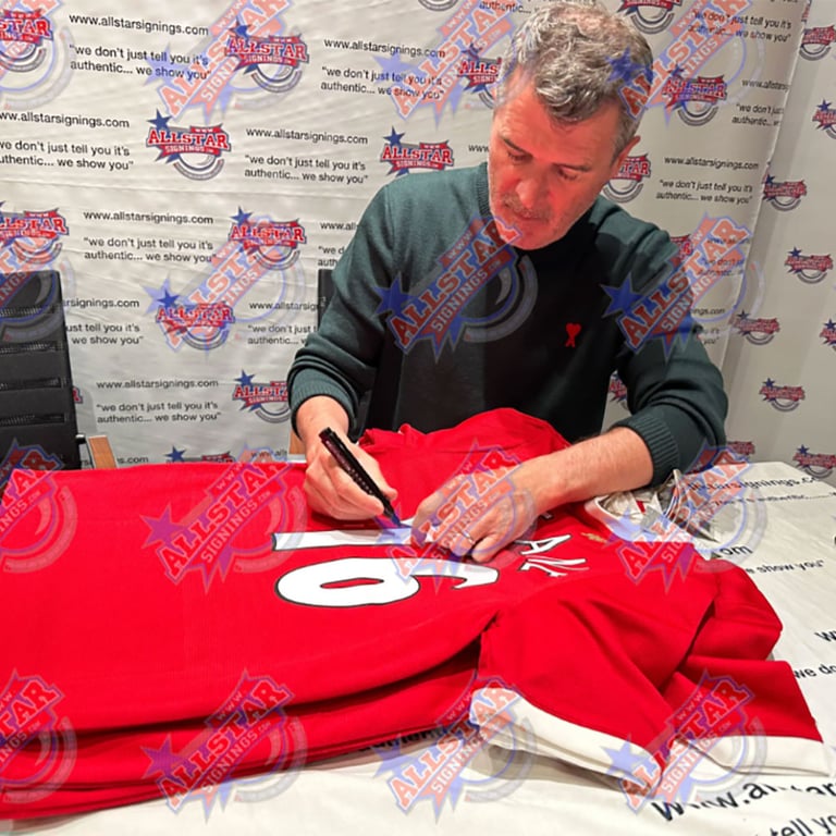 Manchester United FC Keane Signed 2020-2022 Replica Shirt - Authentically Hand Signed by Roy Keane