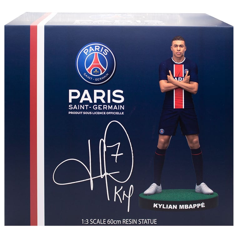 Kylian Mbappe PSG Home Kit Premium Resin Statue