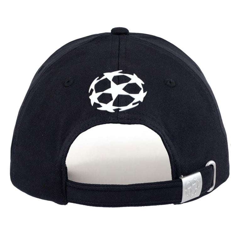 Manchester City FC UCL Official Adjustable Fan Cap - Classic Black Design with Metal Buckle