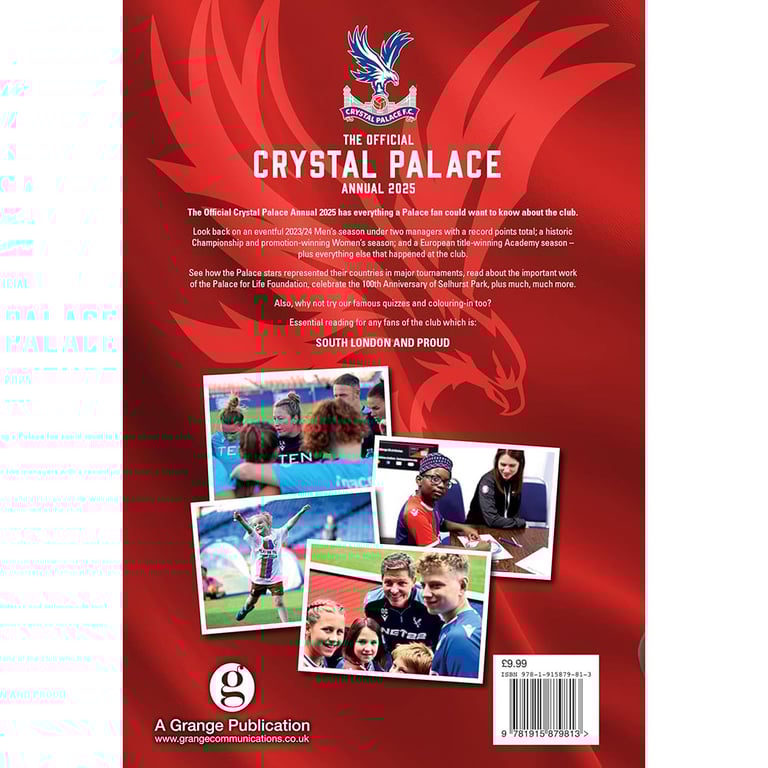 Crystal Palace FC Official Annual 2025: Team Profiles & History Feature