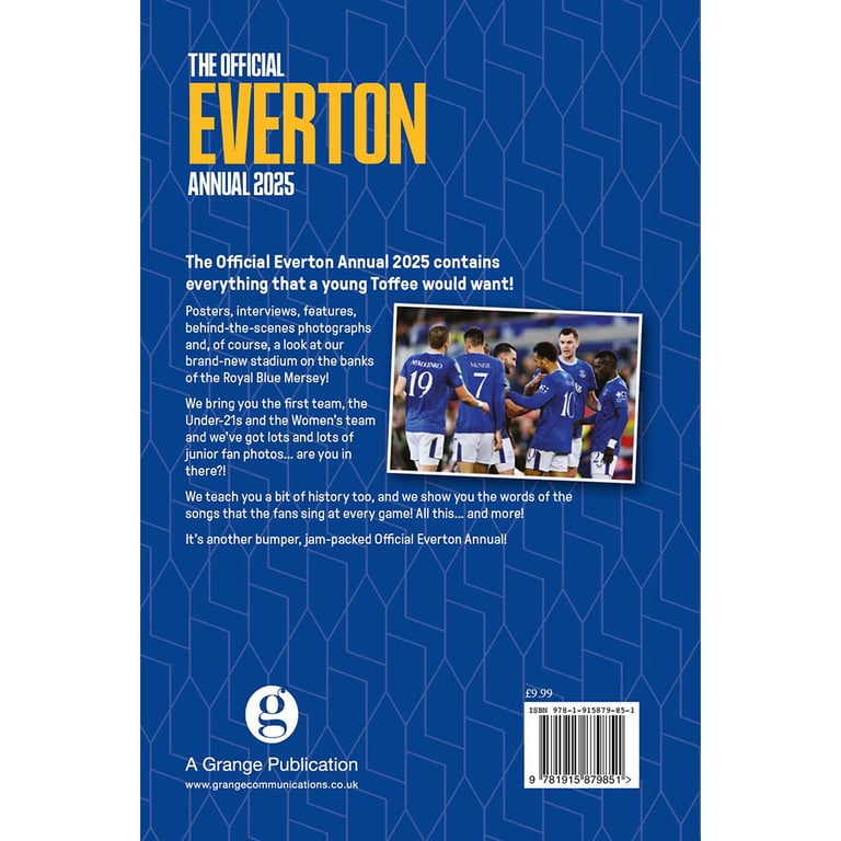 Everton FC Official Annual 2025 - Team Profiles, History & Puzzles Included