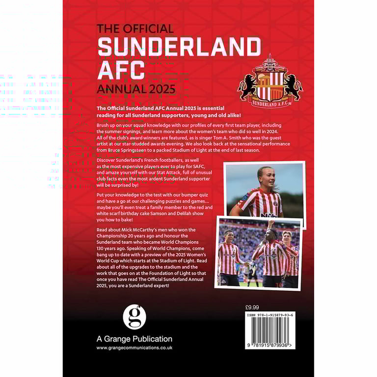 Sunderland AFC Annual 2025 - Official Club History & Team Profiles