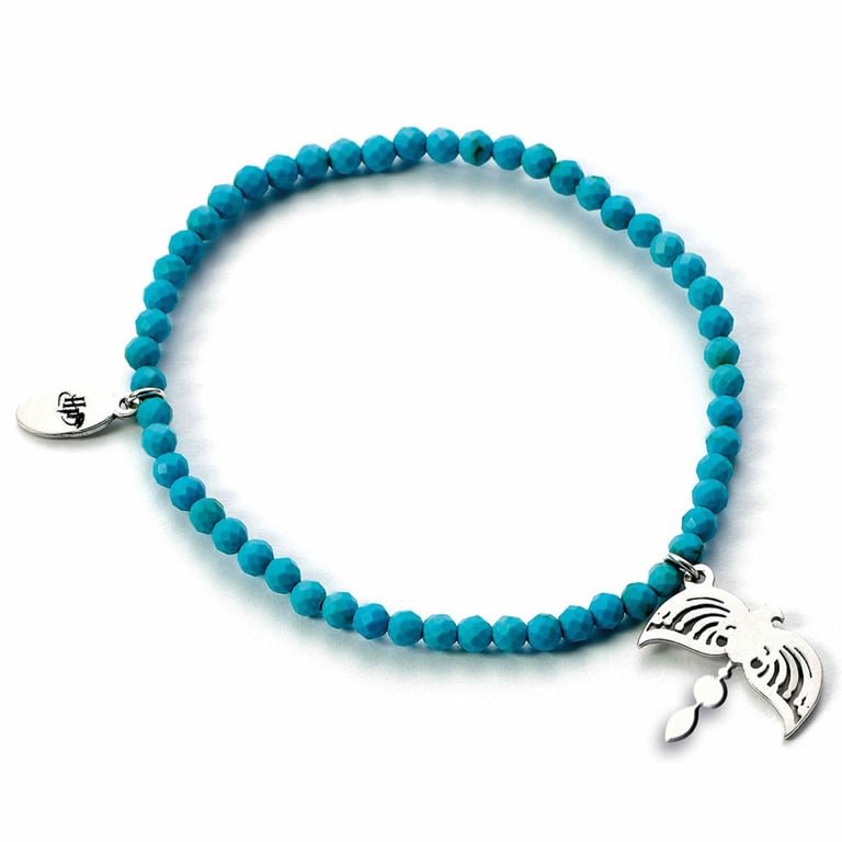 Turquoise Stone Diadem Sterling Silver Harry Potter Charm Bracelet
