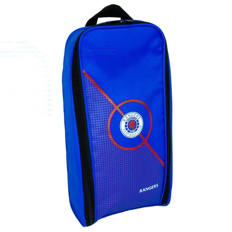 Rangers FC Centre Spot Boot Bag - Club Crest Design, Wipe Clean Polyester Football Gear Storage