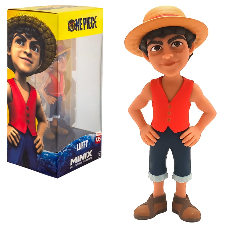 One Piece MINIX Luffy Figurine Collectors Item 135 - Excellent Addition to Any Collection