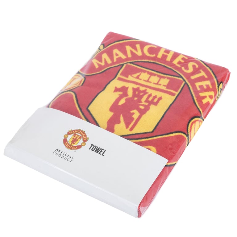 Manchester United Core Stripe 100 Cotton Velour Beach Towel