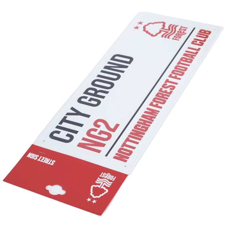 Nottingham Forest FC White City Ground Metal Wall Sign - Home Decor