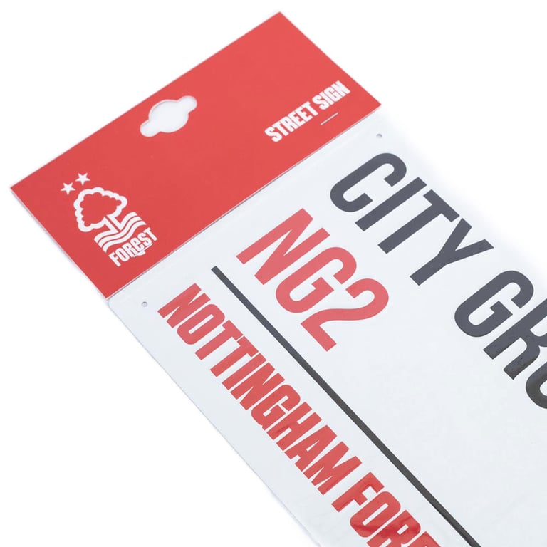 Nottingham Forest FC White City Ground Metal Wall Sign - Home Decor
