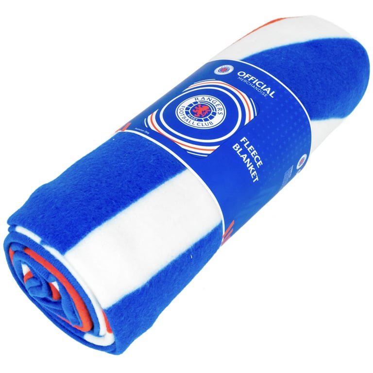 Rangers FC Royal Blue Pulse Fleece Club Crest Blanket