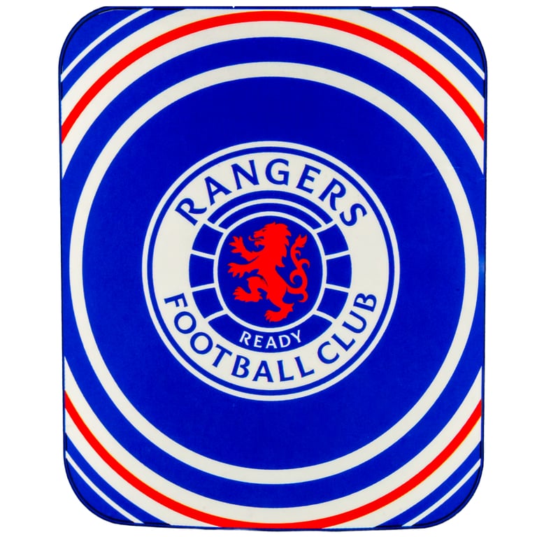 Rangers FC Royal Blue Pulse Fleece Club Crest Blanket