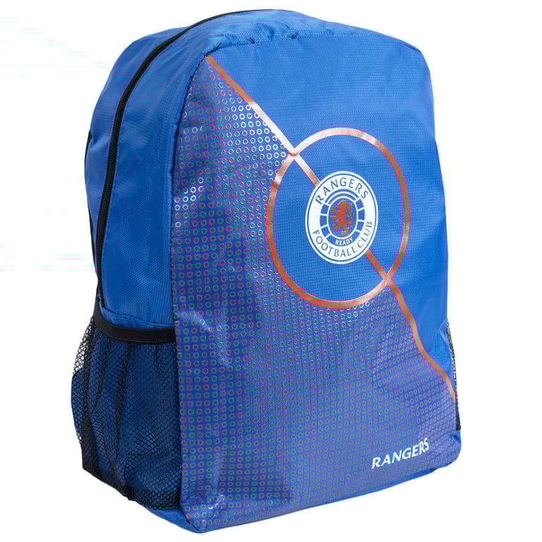 Rangers FC Centre Spot Crest Padded Back Panel Backpack - Adjustable Straps & Large Capacity