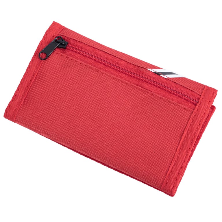 Manchester United FC Core Stripe Wallet - 4 Compartments & Zipped Pocket