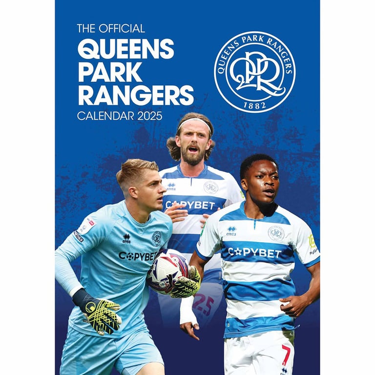 Queens Park Rangers FC 2025 A3 Wall Calendar Featuring QPR Players