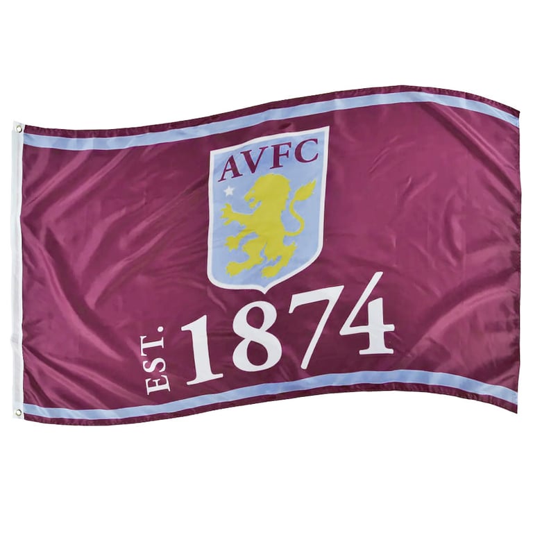 Aston Villa FC Established 100 Polyester Supporters Flag