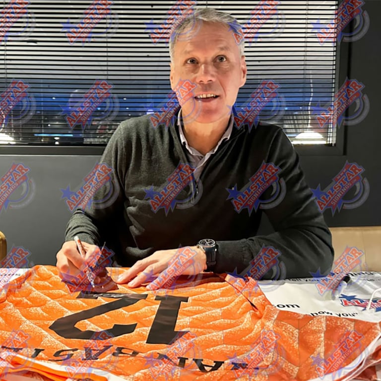 Netherlands Van Basten Retro Signed World Cup Shirt (Framed) - Officially Licensed UEFA Euro 1988 Final Edition