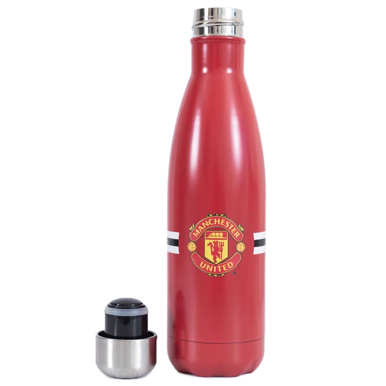 Manchester United FC Core Stripe 24hr Thermal Vacuum Flask