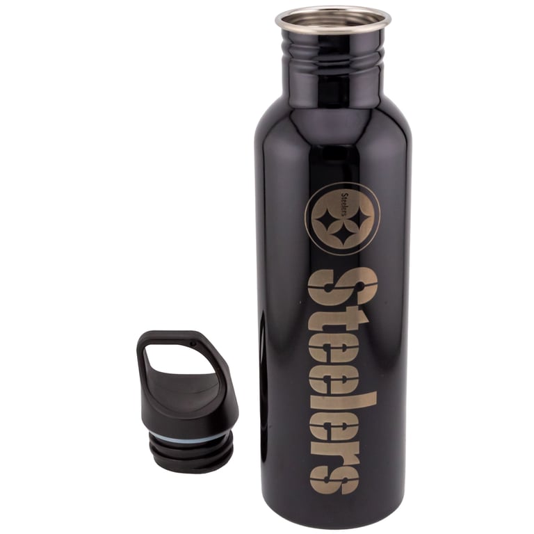 Pittsburgh Steelers Stainless Steel Canteen Water Bottle - 750ml Black