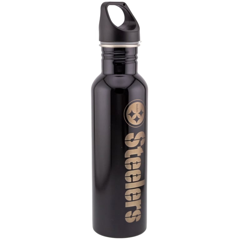 Pittsburgh Steelers Stainless Steel Canteen Water Bottle - 750ml Black