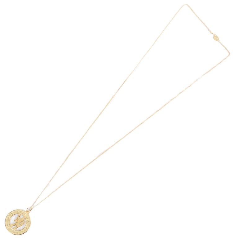 Chelsea FC 18ct Gold Plated Sterling Silver Pendant Necklace with Lobster Clasp