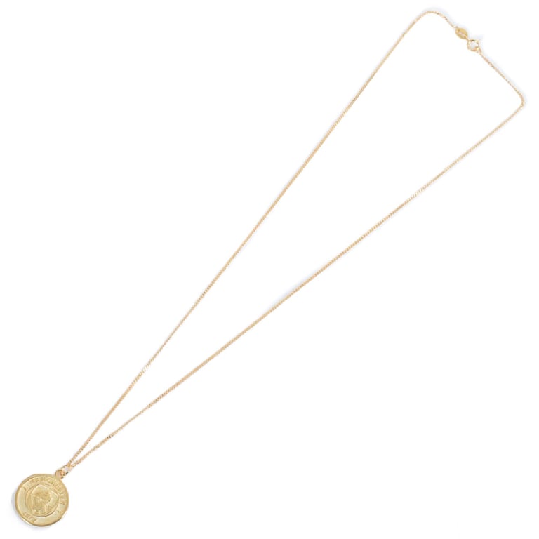 Manchester City 18ct Gold Plated Sterling Silver Crest Pendant & Chain Necklace