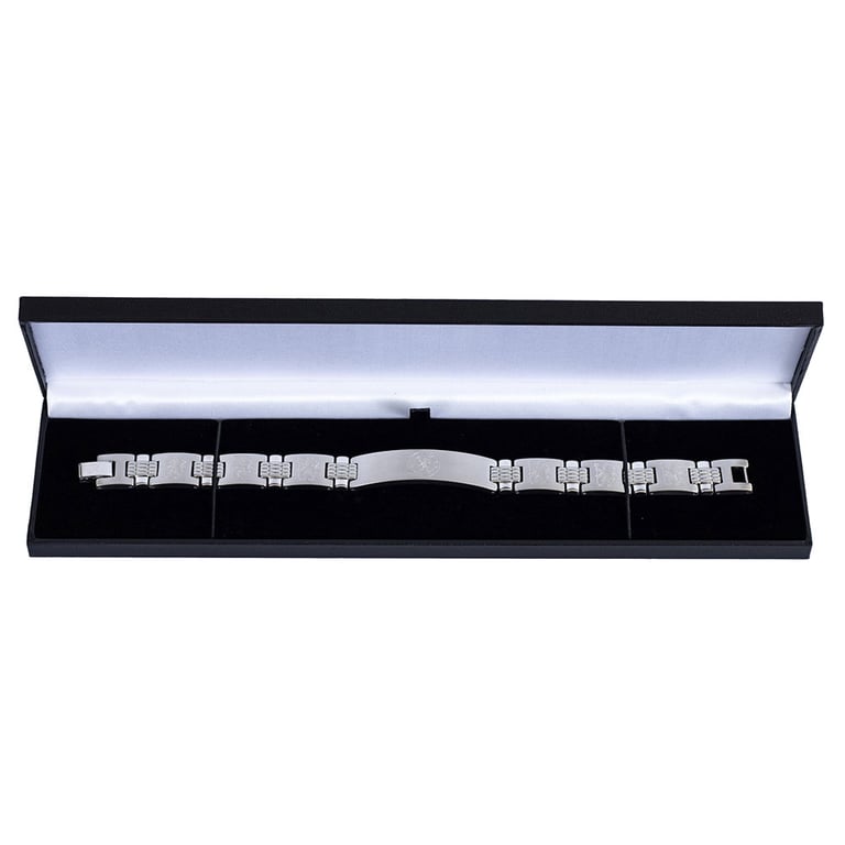 Chelsea FC Lion Link Stainless Steel Engraved Bracelet