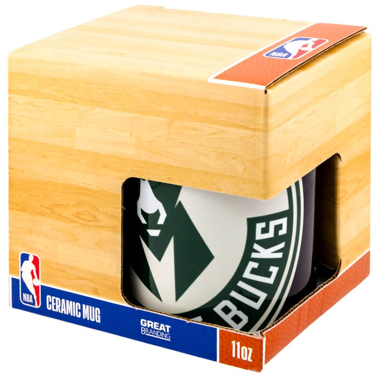 Milwaukee Bucks Cropped Logo Ceramic Coffee Mug
