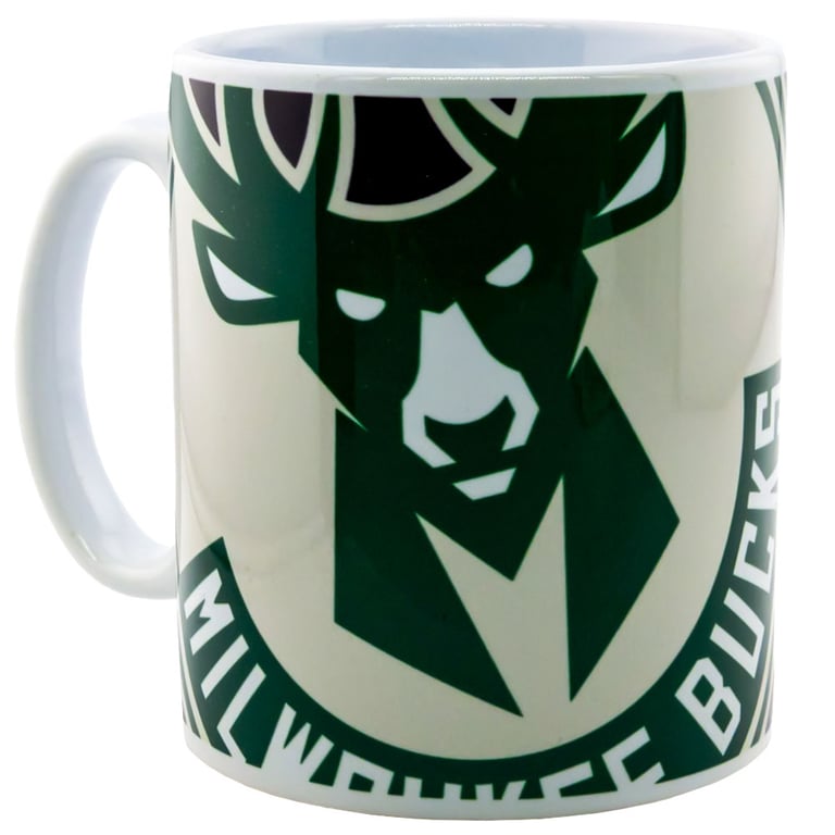 Milwaukee Bucks Cropped Logo Ceramic Coffee Mug