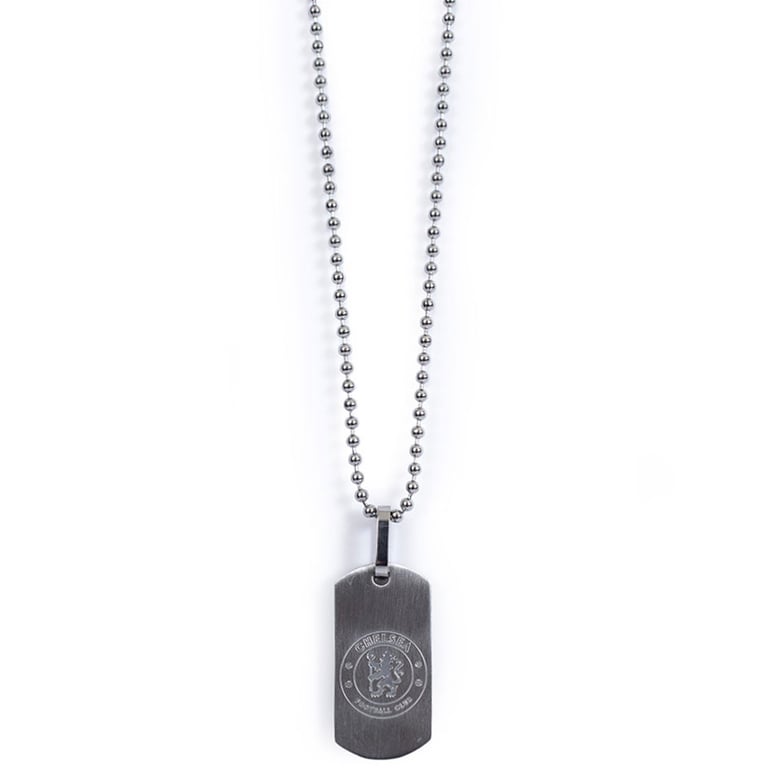 Chelsea FC Matt Finish Stainless Steel Dog Tag & Chain