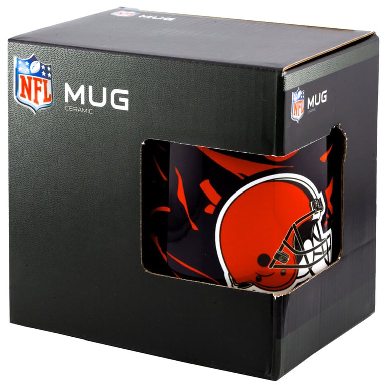 Cleveland Browns Camo Ceramic Coffee Mug - Official Team Logo Design