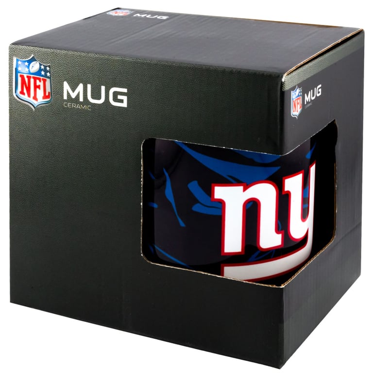 New York Giants Camo Ceramic Logo Mug with White Handle