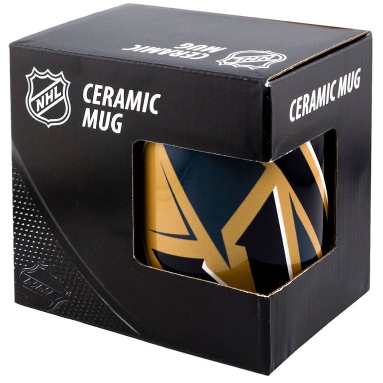 Vegas Golden Knights Ceramic Cropped Logo Mug - Official Team Logo Design
