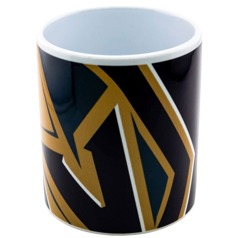 Vegas Golden Knights Ceramic Cropped Logo Mug - Official Team Logo Design