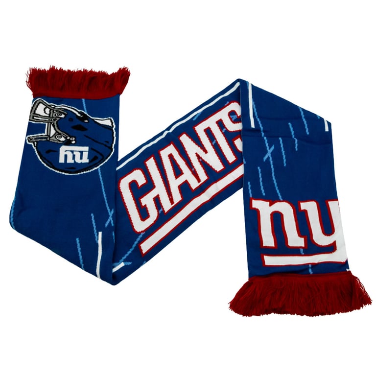 New York Giants HD Jacquard Team Logo Scarf - Official Acrylic Elastic Fashion Accessory