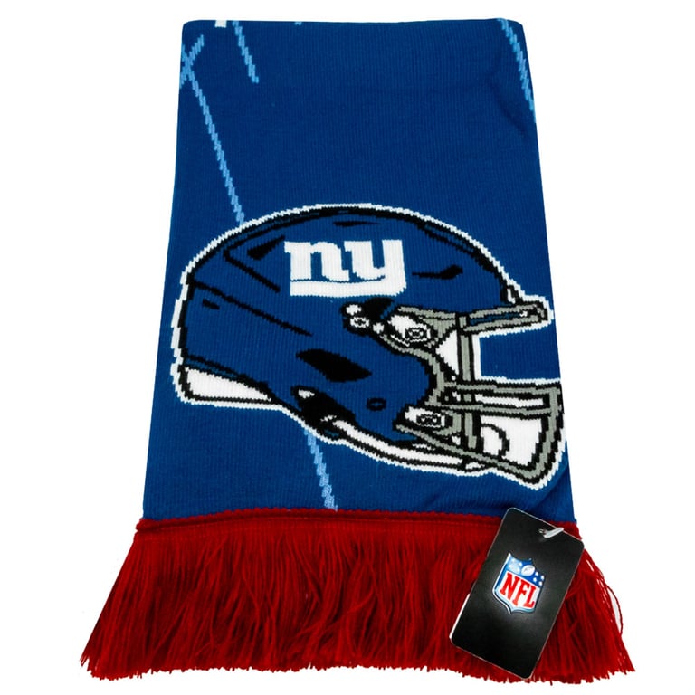 New York Giants HD Jacquard Team Logo Scarf - Official Acrylic Elastic Fashion Accessory