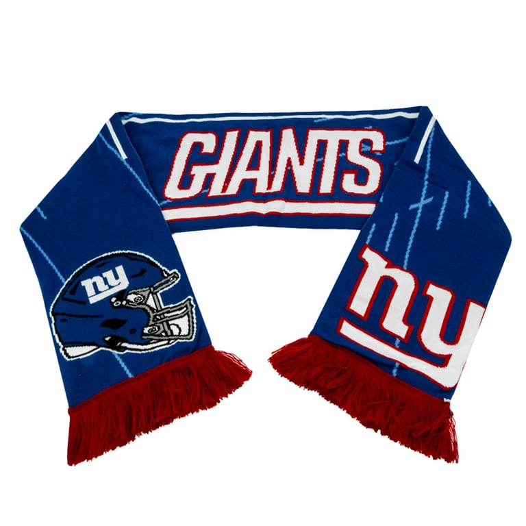 New York Giants HD Jacquard Team Logo Scarf - Official Acrylic Elastic Fashion Accessory