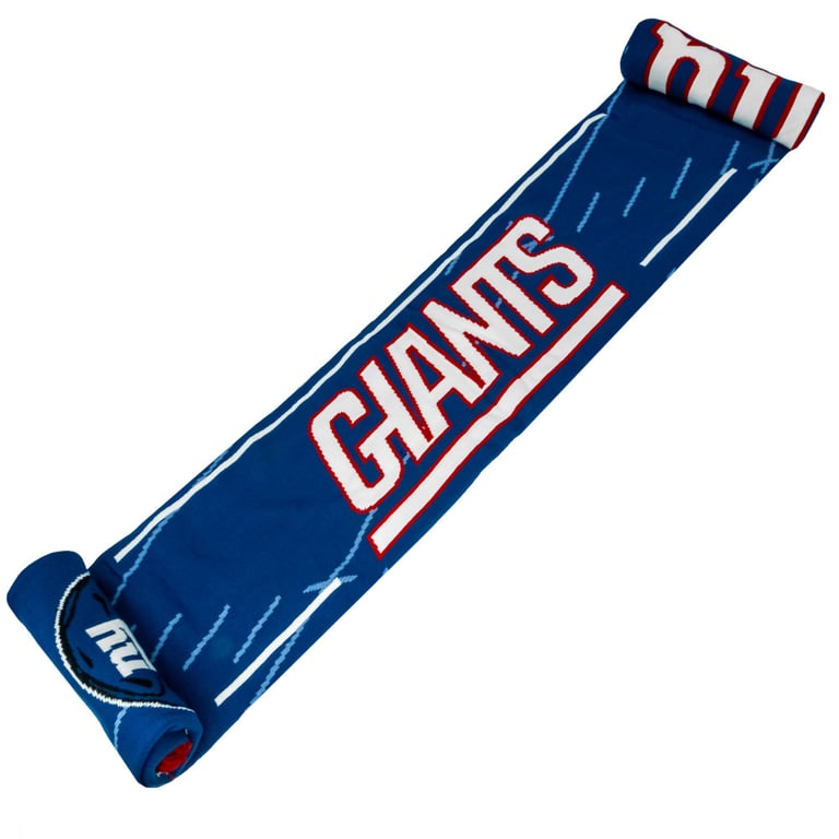 New York Giants HD Jacquard Team Logo Scarf - Official Acrylic Elastic Fashion Accessory