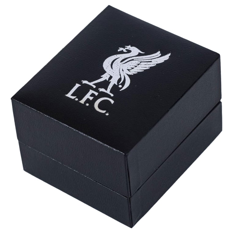 Liverpool FC Sterling Silver Split Shank Ring - Detailed Crest Design Jewelry