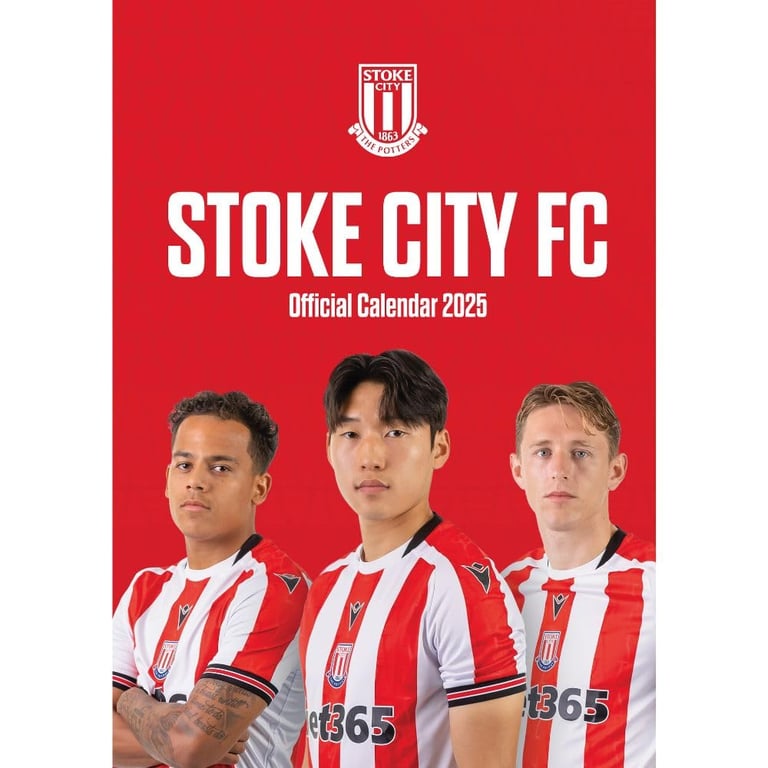 Stoke City FC 2025 A3 Wall Calendar - Featuring Your Favourite Players