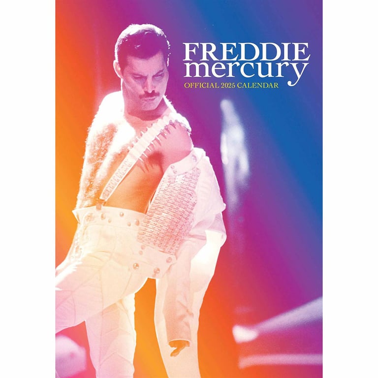 Freddie Mercury A3 Calendar 2025 - Official Rock Legend Wall Calendar