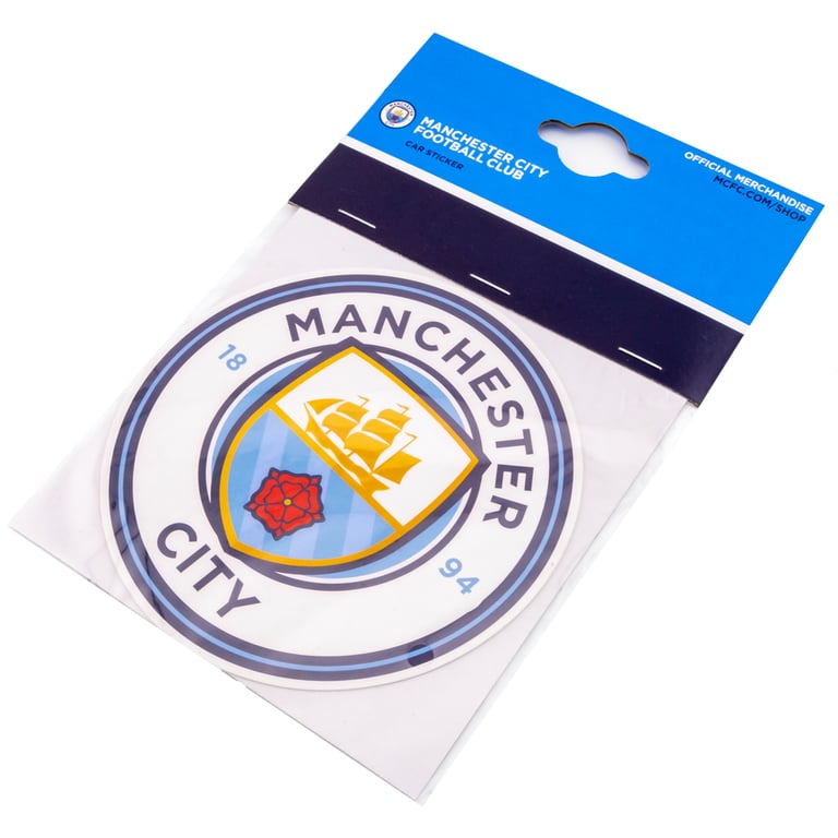 Manchester City FC Club Crest High Quality Vinyl Self Adhesive Car Sticker Decal