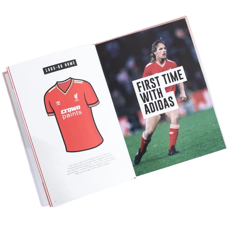 Liverpool Classic Kits Book - Explore 112 Pages of Iconic Liverpool FC Jerseys and Statistics